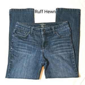 Ruff Hewn 1981 Straight Fit 10 Petite Prewashed Blue Denim Ladies' Jeans Short